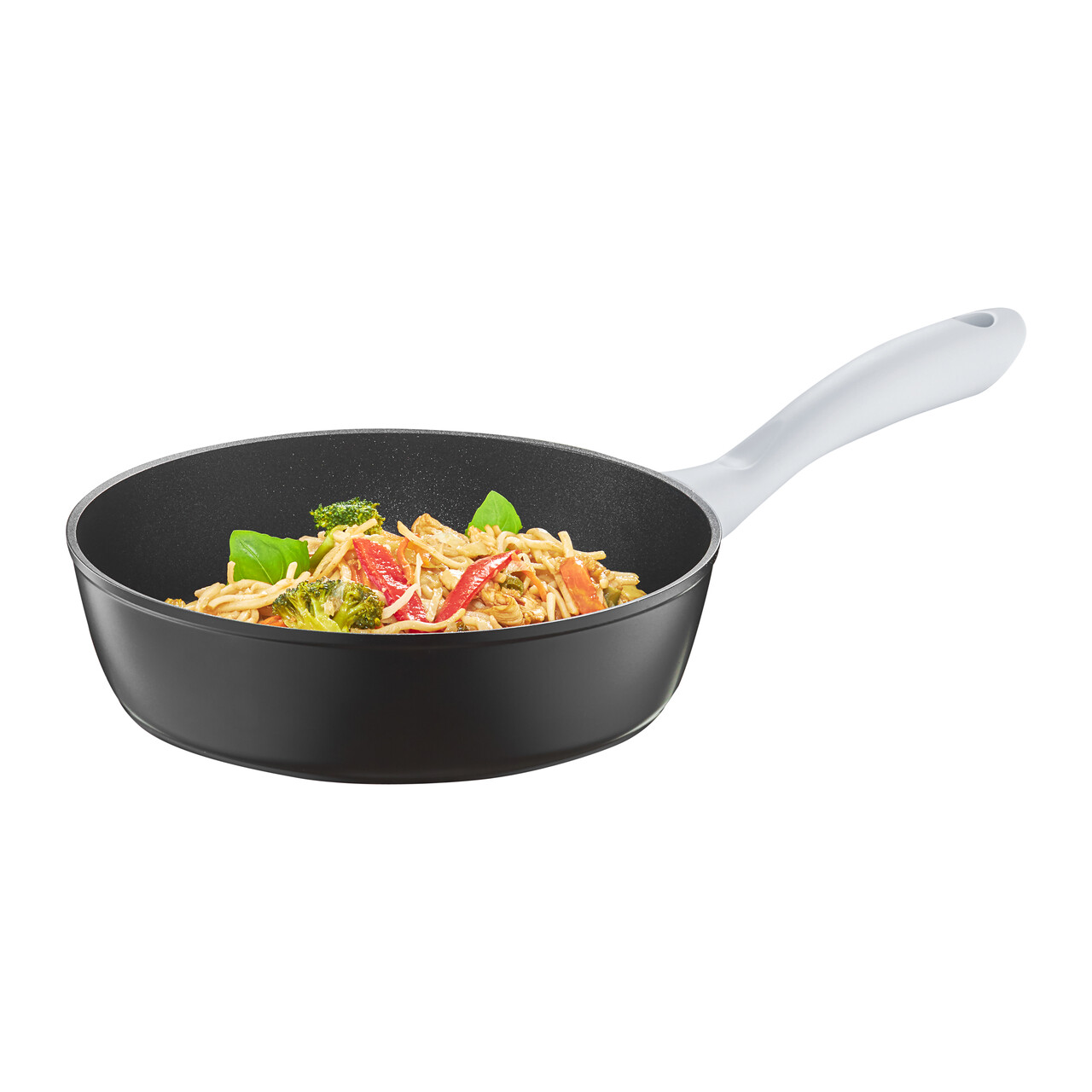 Tigaie adanca Alto, Ambition, 28 cm, aluminiu, negru/gri - imagine 4